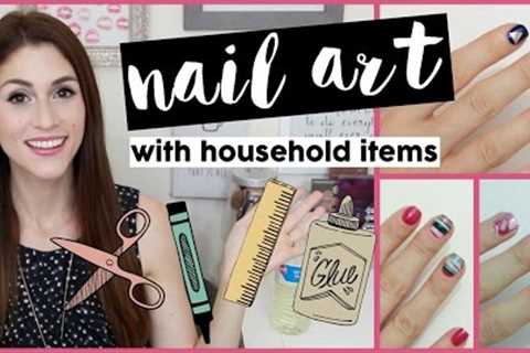 DIY Nail Art Designs using Household Items
