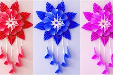 Easy And Quick Paper Wall Hanging Ideas/A4 sheet Wall decor/cardboard Reuse/Room decor DIY