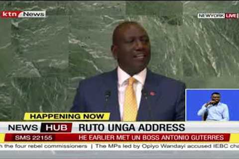 President Ruto deliver first address at UN General Assembly - Full Speech