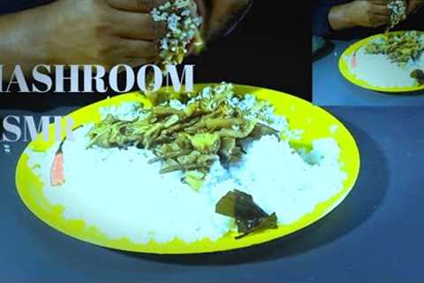 ASMR EATING FAST FOOD||NUCLEAR  FIRE ENOKNI MUSHROOM (SWEET FOOD ASMR)