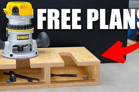 Scrap Wood Project Idea | Router Storage Stand