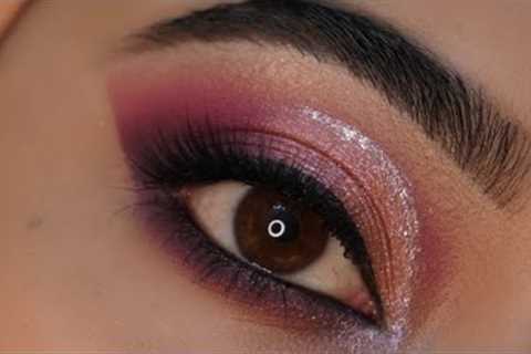 eye makeup for hooded eyes||cut crease eyeshadow tutorial for hooded eyes||glam eyeshadow tutorial