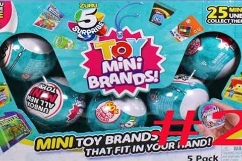5 Mini Brands Toys UNBOXING | Mini Toy Brands | Five Surprise Mini Brands # 2