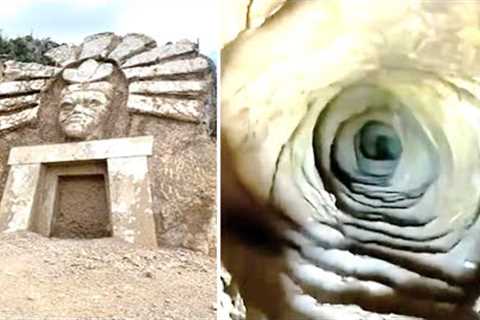 This Digger Found A Tunnel Close To The Pyramids In Mexico &amp; Found This Inside