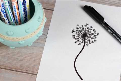 In 5 Easy Steps, How to Draw a Simple Dandelion