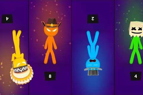 Stickman Party Tournament All Random Funny Minigames 1 2 Player Games 2022 Gameplay iOS