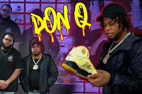DON Q GOES SNEAKER SHOPPING BEFORE GOING TO ROLLING LOUD 2022