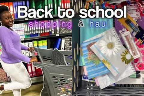 SCHOOL SUPPLIES SHOPPING VLOG &amp; HAUL | college student necessities | Back to school shopping..
