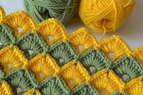 WONDERFUL👌🏻 crochet knit blanket pattern / how to make knit vest/ knitting bag pattern / Crochet