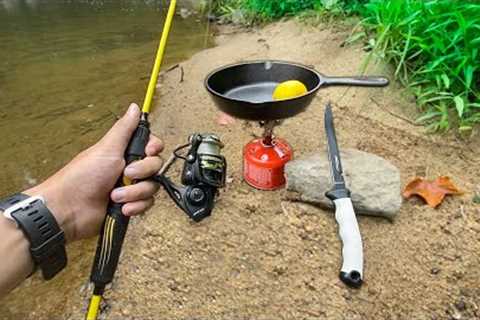 Eating Whatever I Catch.. (Catch Clean Cook) Creek Fishing