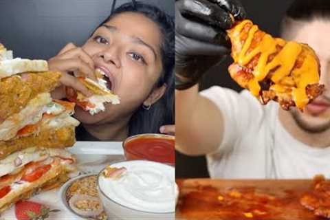MUKBANGERS EATING DIFFERENT FAST FOOD AROUND THE WORLD 😜