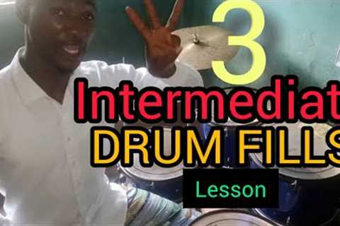 DRUM LESSON_ Just three 3 but great &amp; amazing Drum Fills that will improve all intermediate..