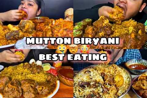 ASMR *BEST EATING* *MUTTON BIRYANI MUKBANG* TASTY &amp; SPICE BITES | INDIAN FOOD compiles |..