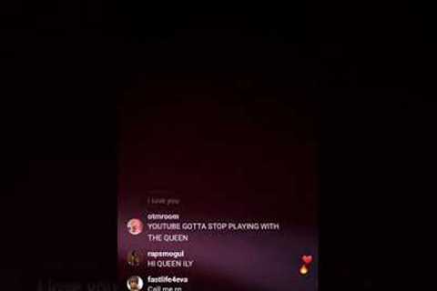 Nicki Minaj short Instagram live 09/26/22. speacks YouTube restriction on Likkle Miss video