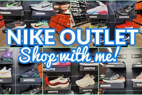 NIKE OUTLET STORE SHOP WITH ME SNEAKER SHOE SHOPPING