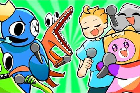 FRIENDS TO YOUR END BUT EVERYONE SINGS IT! (RAINBOW FRIENDS, LANKYBOX, AMANDA THE ADVENTURER &amp;..