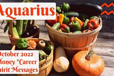 ♒AQUARIUS🎃TIME TO ENJOY, AQUARIUS!🎃💰MONEY, CAREER &amp; SPIRIT MESSAGES OCTOBER 2022/NEXT 30 DAYS