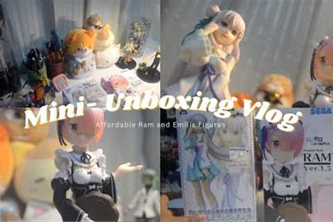 mini-unboxing vlog//episode 02: uncovering affordable Ram and Emilia anime figures