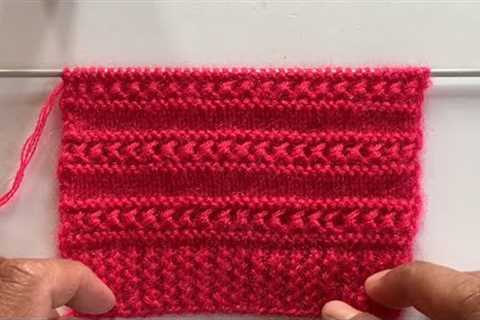 Super stylish and easy knitting stitch pattern for ladies//gents//kids//sweater//cardigans #knit