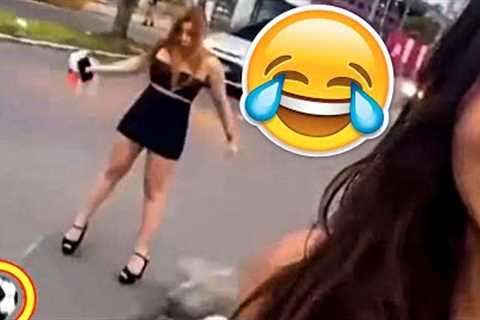 SHE THOUGHT SHE WAS C. RONALDO 🤣 FUNNIEST FOOTBALL FAILS, SKILLS &amp; GOALS