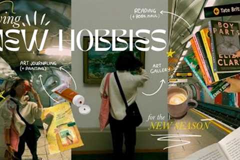 trying new hobbies for fall! 🍁📙 (book haul, museums + painting)