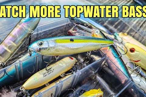 Topwater Walking Baits HOW TO (Bass Fishing Tips)