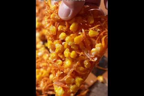 Crispy Sweet Potato And Corn Bake #sweet #food #shorts