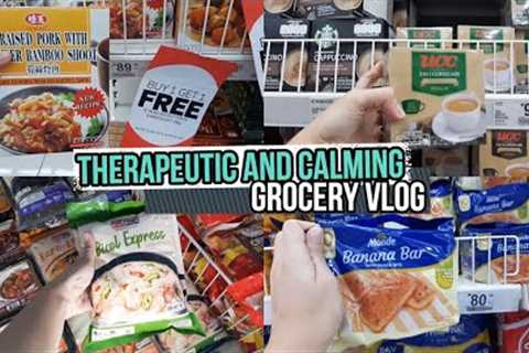 Therapeutic and Calming Grocery Shopping Vlog ASMR  in a Supermarket and at Checkout