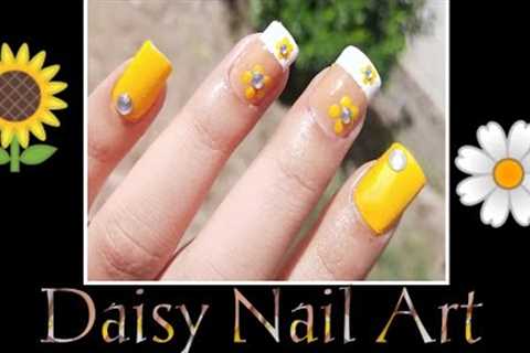 Last Minute Flower FRENCH MANICURE ~ Quick Dry Daisy NAIL ART ~ Spring Nails 2022