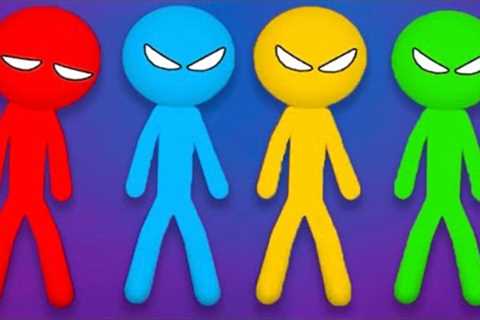 Stickman Party Tournament All Random Funny Minigames 1 2 3 4 Player Games 2022 Gameplay iOS | PPARTY