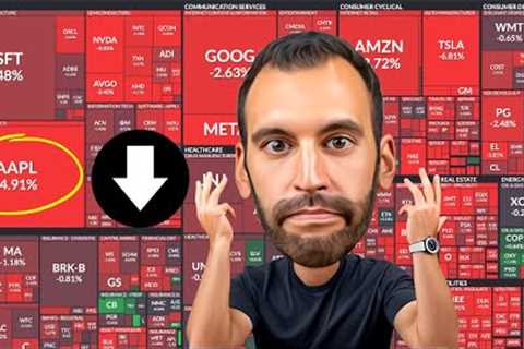 Stock Market Crashed Hard Today including AAPL Stock