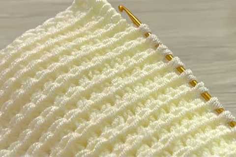 Fantastic!💗 Very Easy Crochet for beginners / How to do crochet knitting / Baby blanket