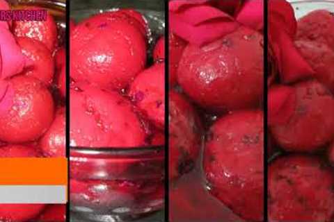 Dessert recipes- Rose Rasgulla #food #foodlovers #recipes #desserts #bengalisweets #bengalirecipes