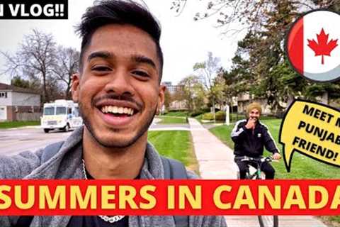 FINALLY SUMMERS IN CANADA !! | One Week Grocery Shopping | Meeting my Friend | Life in Canada 🇨🇦