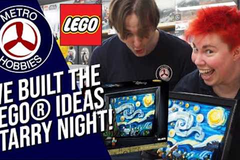 We built the LEGO® Icons Vincent Van Gogh's Starry Night!
