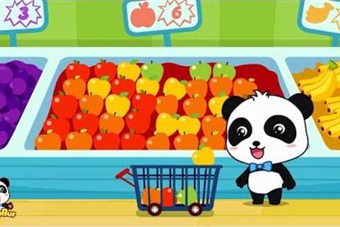 Kids Shopping at the Supermarket &amp; buy toys, food and cake|Children Doing Shopping| BabyBus..