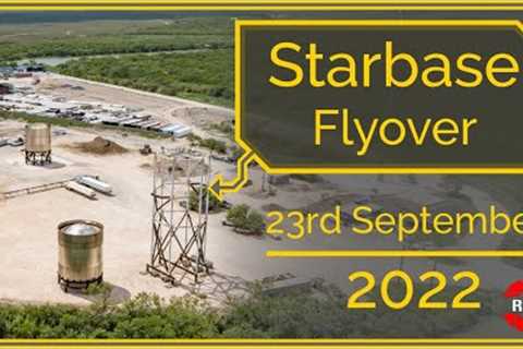SpaceX Starbase, Tx Flyover September 23, 2022