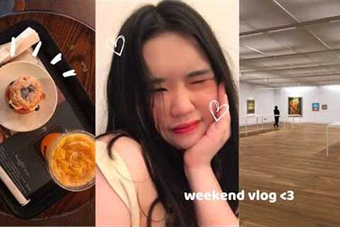 weekend vlog🍨: cute café, art museum date, shopping &amp; more!
