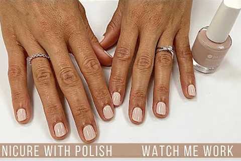 Relaxing Manicure w/Dazzle Dry 'Smitten' [Watch Me Work/No Talking/Music]