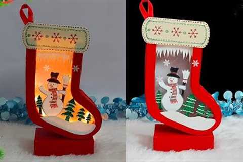 Economical Christmas Decoration idea with Cardboard | DIY Affordable Christmas craft idea🎄154