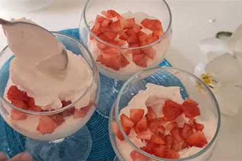 Grab the strawberries and make this dessert! without gelatine