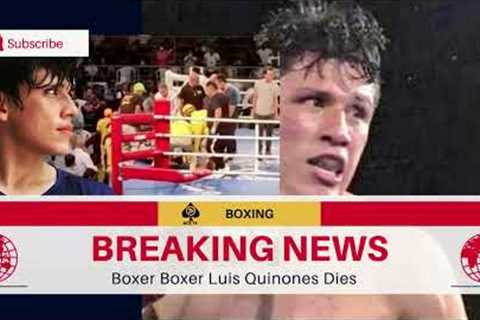 BOXER LUIS QUINONES DIES AFTER KNOCKOUT