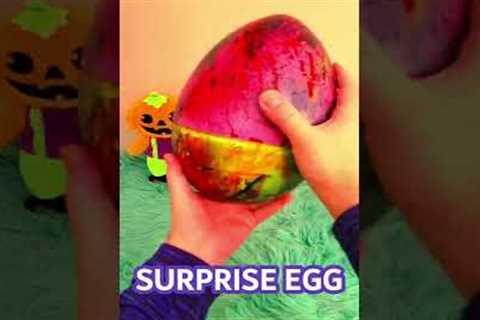 Opening Surprise Egg -  ASMR No Talking Video - An Oddly Satisfying Video - Cracking Halloween Egg