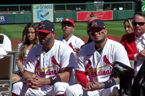 Cardinals pay tribute to retiring greats Yadier Molina and Albert Pujols