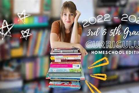 Homeschool Third + Fifth Grade Curriculum 2022 - 2023 // First Year Homeschooling