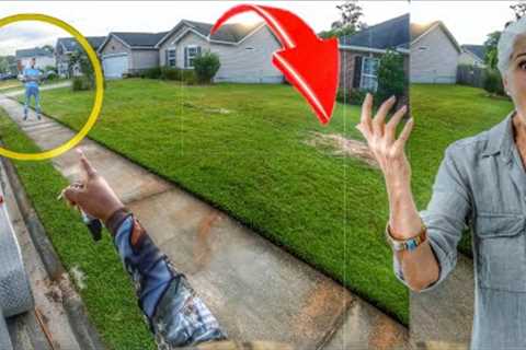 They dug up her yard to install his cable and left a mess now the will tear it all up again!