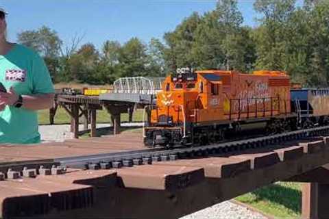 G Scale trains at RLD Hobbies open house on 9-30-22  Part 1 of 2 of day one.