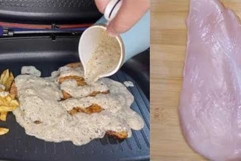 Chicken Steak With White Sauce | How To Make Chicken Steak | Easy Recipe|| #chicken #viral #youtube