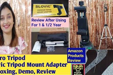 Agaro Mobile Camera Tripod Slovic Tripod Mount Adapter Review Price Amazon Products Review in Hindi