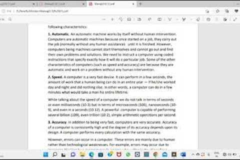 fundamentals of computer / what is computer &amp; character of computer. / NEP/ BCA.